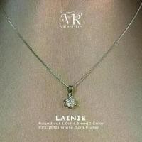 ราคา [COD] [Tiktok]VRS.สร้อยคอพร้อมจี้เพชรเม็ดเดี่ยวโมอีสน้ำหนัก1.0ct“Lainie“Necklace Collection (1732059880040400581)