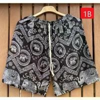 ราคา กางเกงขาสั้น กางเกงลายช้าง ชาย/หญิง Elephant pants Thai pants Shorts Elephant pant (1732205090072659255)