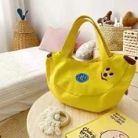 ราคา กระเป๋าผ้าแคนวาส ปักลายการ์ตูน ดีไซน์กระเป๋าบานาน่าน่ารักและแปลกใหม่ กระเป๋าถือสะดวก เหมาะสำหรับพนักงานออฟฟิศและออกไปข้างนอก Bao Ma hobo bag wallet women กระเป๋า ปลา jacque m (1731549308835693816)