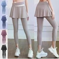 ราคา Evesport-YOGA-048 กางเกงกระโปรงออกกำลังกาย กางเกงกระโปรงโยคะ เอวสูงใส่สบาย (1730390813677029620)