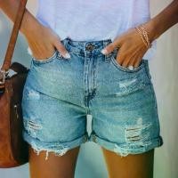 ราคา กางเกงยีนส์ขาสั้นผู้หญิง ขาตรงขาด อินเทรนด์ สไตล์ยุโรปและอเมริกา กางเกงขาสั้นฤดูร้อน eBay Wish Street ปี 2025 199 บาท ยีนส์ เท่ๆ กางเกง เอวต่ํา กระบอก เอว สูง ปรี๊ด กางเกงขาสั้นผ (1731774355454854370)