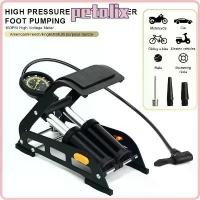 ราคา PETALIX ที่สูบลมท่อคู่ เท้าเหยีบ 160PSI สูบไว ที่สูบลม ที่สูบลมจักรยาน มีเกจจ์ เติมลม จักรยาน (1732205935171700516)