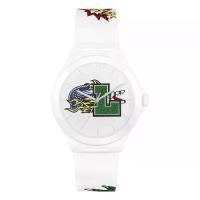 ราคา LACOSTE Neocroc รุ่น LC2011232 นาฬิกาข้อมือผู้ชาย สายซิลิโคน สีขาว หน้าปัด 44 มม. (1731001390463945491)