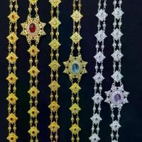 ราคา ของแท้ 100% Accessories สังวาลย์ชุดไทย ประดับพลอยแบบแม่การะเกด พร้อมเข็มกลัด เครื่องประดับชุดไทย สีทอง สีเงิน (1732096567249831524)