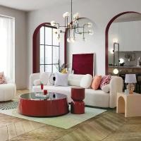 ราคา SB Design Square โต๊ะกลาง รุ่น Orlyn สีแดง (120x120x36 ซม.) (1730995068868200698)