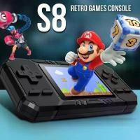 ราคา เครื่องเล่นเกมพกพา, S8, พร้อมสต็อก, รองรับคู่ทีวี, เกม Duo 520 ใน 1, รองรับสูงสุด 64G, หลายตัวจำลอง, คอนโซลวิดีโอเกมย้อนยุค, อุปกรณ์พกพา, เกมมือถือ, รองรับทีวี, [COD] (1729737859130100178)
