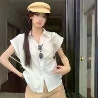 ราคา เสื้อเชิ้ต คอปกโปโล สีขาว สไตล์ฝรั่งเศส แขนสั้น สำหรับผู้หญิง ดีไซน์เฉพาะ ทรงหลวม เสื้อกระชับสัดส่วน ฤดูร้อน เสื้อยืด pastel เสื้อ กันเเดด กันเเดดกัน ลม เเจ็คเก็ต ไหม พรมคาร์ดิแก (1731731642230867349)