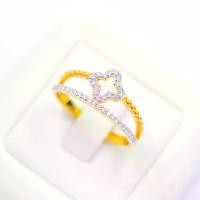 ราคา แหวน VCA ไข่ปลาข้าง คู่แถว เพชรแท้เกสร 0.18ct ทองแท้ 37.5% (9K) 2.0g BBN054 (1732178613204911991)