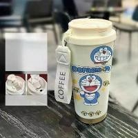 ราคา ถ้วยกาแฟ Doraemon 530ml กระบอกสูญญากาศ แก้วเก็บความร้อน ทนความร้อน เหมาะสำหรับนักเรียน กระติกน้ำร้อน สำหรับเด็ก ความต้านทานต่อเย็น ถ้วยฟางเครื่องดื่มคู่ ทำจากสแตนเลส 316 คุณภาพสูง (1732133335281403463