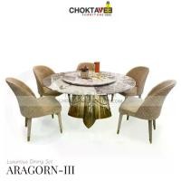 ราคา ชุดโต๊ะอาหาร กลม 6ที่นั่ง 150cm. (Diamond Luxury Series) รุ่น SET-TTB-LUX-DM ARAGORN-III [TB Collection] (1731472404710130880)
