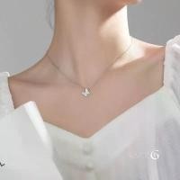 ราคา GLAMORสร้อยคอเงินแท้ Diamond Butterfly จี้ผีเสื้อฝังเพชร สร้อยคอผีเสื้อ สร้อยแฟชั่น สร้อยเงินแท้ (1732110796857050583)