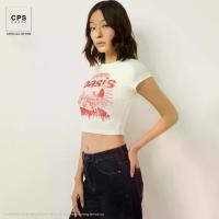 ราคา CPS CHAPS เสื้อเบบี้ทีลายกราฟิก Oasis ประดับเพชร ผู้หญิง OASIS DIAMOND STUD BABY TEE รุ่น C25SFTC932 (AW25#A1) (1731846723530622254)