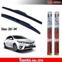 ราคา ที่ปัดน้ำฝน ใบปัดน้ำฝน ซิลิโคน ตรงรุ่น Toyota Altis 2014-2020 ไซส์ 26-14 ยี่ห้อ Diamond กล่องแดง สปอตสินค้า (1732205777808098989)