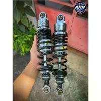 ราคา โช๊คหลัง GAZI งานเทียบ สปริงใหญ่แกนใหญ่ มี2ขนาด 280/300/320m ใส่เวฟ/ดรีม และรุ่นอื่นๆ #Gazi การรับประกันของผู้ผลิต สีม่วง purple โครงและฟิตติ้ง 125 บังลม ไฟ รุ้ง msx โช๊คหน้า ย่อ เติม ลม (173202388159