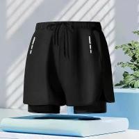 ราคา กางเกงว่ายน้ำขาสั้น สำหรับผู้ชาย สองชั้น ป้องกันความอับอาย สไตล์สปอร์ต บ็อกเซอร์แห้งเร็ว พลัสไซส์ กางเกงว่ายน้ำขาสั้น กางเกงขาสั้นชายหาด ผลิตโดยตรง hash brown bro jeans purple (1731749093543151556)