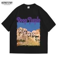 ราคา เสื้อยืดวง Deep Purple Face Stone Band ทรงโอเวอร์ไซส์วินเทจสำหรับผู้ชายและผู้หญิง (1732137574728696983)