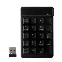 ราคา คีย์บอร์ดตัวเลขไร้สาย ขนาดเล็ก Numpad 19 ปุ่ม พร้อมตัวรับสัญญาณ USB 2.4Ghz เหมาะสำหรับแล็ปท็อปพีซีคอมพิวเตอร์ Windows XP/7/8 (1731175729317775977)