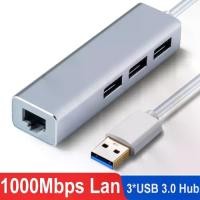 ราคา USB C Ethernet Hub, อะแดปเตอร์อีเทอร์เน็ต USB 3.0 และ 2.0 เป็น RJ45, การ์ดเครือข่ายอะแดปเตอร์อีเทอร์เน็ต 10/100/1000Mbps, USB Lan, พร้อม HUB, เข้ากันได้กับ Macbook, Windows และแล็ปท็อป (17300792745964