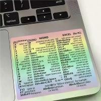 ราคา สติ๊กเกอร์แป้นพิมพ์ลัด, Mac, สำหรับ Macbook และ Windows, คำแนะนำการอ้างอิงด่วน, Mac Keyboard Shortcut Stickers, สติ๊กเกอร์แป้นพิมพ์แล็ปท็อป, ไวนิลไม่มีที่ติ (1731806801848862429)