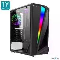 ราคา (ลด ล้าง สต็อก) (ไม่แถมพัดลม) เคสคอมพิวเตอร์ Tsunami Galaxy G10 RGB ATX Gaming Case Black รับประกัน 1 ปี (1729981014812625639)