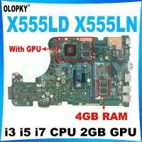 ราคา แผงวงจรหลัก CPU, X555LD i3 i5 i7, 2GB GPU, สำหรับ Asus X555LN X555LP X555LF X555LA X555LB, แผงแล็ปท็อป, พร้อมหน่วยความจำ DDR3 4GB, ทดสอบอย่างเต็มที่ (1731295810223245777)