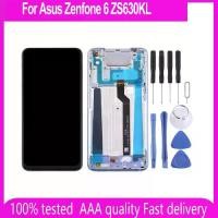 ราคา จอแสดงผล LCD, 6.4 นิ้ว, สำหรับ Asus Zenfone 6 ZS630KL, หน้าจอสัมผัส Digitizer และชุดเซ็นเซอร์, สำหรับ ASUS I01WD และ Zenfone 6z, กรอบ LCD (1731611772885108207)