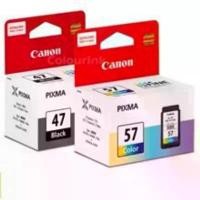 ราคา ตลับหมึกคู่ 47bk+57col For Canon : Pixma E400 / E410 / E480 / E4270 ที่นิยมมากที่สุด (1731566657477313612)