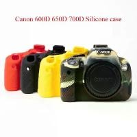 ราคา เคสกล้อง, นุ่ม, สำหรับ Canon EOS Kiss X6i X7i, เคสซิลิโคน, ผิวสำหรับ Canon EOS Rebel T4i T5i (1731465413433853730)