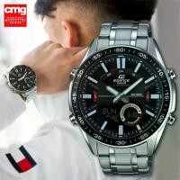 ราคา Casio Edifice รุ่น EFV-C100D-1AV นาฬิกาข้อมือผู้ชาย โครโนกราฟ นาฬิกาผู้ชาย สายแสตนเลสสีเงิน หน้าปัดดำ กันน้ำ 100 เมตร รับประกัน CMG 1 ปีเต็ม (1729555259118880788)