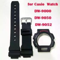 ราคา เคสสายนาฬิกาเรซิน กรอบกันน้ำ สำหรับ Casio DW 9000, DW 9050, DW 9052, เคสสร้อยข้อมือนาฬิกา Bubber, เคสดำ-แดง, กรอบ DW 9052 (1731855849383102690)