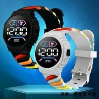 ราคา นาฬิกาอิเล็กทรอนิกส์ LED, C1-6, แฟชั่นสีรุ้ง, ตัวเลขทันสมัย, เหมาะสำหรับกีฬา, นักเรียนและเด็ก, จอแสดงผล LED นาฬิกาเปลี่ยนสายได้ นาฬิกาaiyishi ของแท้ ไซต์เล็ก สีพิ้งโกล นาฬิกาcasio (1730397634067990720