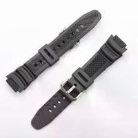 ราคา สายยาง 18 มม. สำหรับ Casio AE-1200, AE1200, AE-1000W, AE-1300, AQ-S810W, SGW-400H, F-108WH, W-215, สายรัดนาฬิกาสปอร์ต, สายรัด, ตะขอเกี่ยว, สร้อยข้อมือข้อมือ, สีดำ (1731438292579616927)