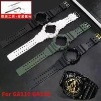 ราคา สายซิลิโคนแทน G-SHOCK CASIO เคสยาง GA 110 120 สีดำ สีทอง ชาย สีดำ เครื่องประดับนักรบ (1730899488075188450)
