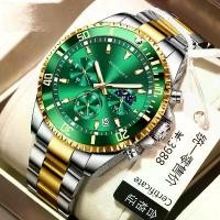 ราคา นาฬิกาจักรกลสำหรับผู้ชาย สีเขียว ซับมาสเตอร์ มัลติฟังก์ชั่น พร้อมปฏิทิน กันน้ำ เรืองแสง ไม่ใช่เครื่องกล รุ่นใหม่ข้ามพรมแดน ชิ้นจัดส่งโดยตรง premium watch นาฬิกา polo ดํา dw boy casio 91 แท้ (173183583