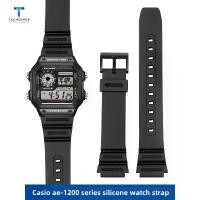 ราคา สายนาฬิกาซิลิโคน ทรงสี่เหลี่ยมเล็ก เหมาะสำหรับ Casio AE-1200wh 1300 W-216 F-108 91 (1732086731591550699)