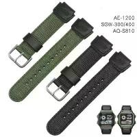 ราคา สายนาฬิกาไนลอน สำหรับ Casio AE-1200WH/SGW-300/AQ-S810W/AE1200WH COD (1731971396524017119)