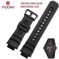 ราคา สายรัดยางนาฬิกา คุณภาพสูง เข้ากันได้กับ Casio G-Shock AW-591, 590/5230/282B, AWG-M100/101, G-7700/7710, สำหรับผู้ชายและผู้หญิง, สร้อยข้อมือกีฬา, สร้อยข้อมือสำรอง (1732152881071818475)