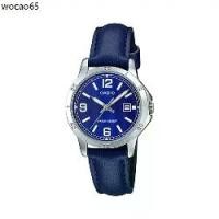 ราคา CASIO นาฬิกาข้อมือผู้หญิง สายหนัง สีน้ำเงิน รุ่น LTP-V004L LTP-V004L-2B LTP-V004L-2BUDF, (1731697414487901773)