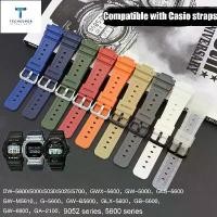 ราคา สายกีฬา, วัสดุเรซิน, สำหรับนาฬิกา Casio เช่น G-shock, DW-6900/GW-M5610/DW-5600E, สีสันสดใส, กันน้ำ, อุปกรณ์เสริมสายรัดดัดแปลง (1731906377646835435)