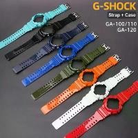 ราคา สายเรซินและสายซิลิโคน, สำหรับ Casio G-Shock GA-100/110/120, GA-140, GD-100/110/120, GLS-100, GAX-100, เคสกรอบพร้อมสายรัด, เปลี่ยน (1731452620781356339)