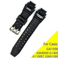 ราคา สายยางสำหรับ Casio G-shock รุ่น Ga1000, Gw4000, G1400, a1100fc, gwa1000, ทำจากซิลิโคน, สายรัดหัวเข็มขัด Pin, สีดำ, สร้อยข้อมือข้อมือ, พร้อมสายรัด (1731506026136635170)