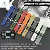 ราคา สายนาฬิกา 16 มม. เข้ากันได้กับ Casio G-Shock, DW-6900, 5600, GW-M5610, DW-5600E, GA-2100, ทำจากเรซิน TPU สีสันสดใส, อุปกรณ์เสริมสร้อยข้อมือสายรัดข้อมือ (1731941955478718187)