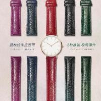 ราคา สายนาฬิกา เหมาะสำหรับ CASIO สำหรับผู้หญิง ทำจากหนังแท้ เข็มขัดหนังเม็ดหินแดง เหมาะสำหรับ Fiyta Dw Yibo Armani CK (1731275852981241139)