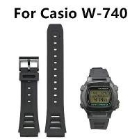 ราคา สร้อยข้อมือนาฬิกาเรซิน สีดำ สำหรับ Casio W-740 สายรัดข้อมือ (1732195388253636884)