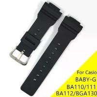 ราคา สายนาฬิกายางซิลิโคน, เหมาะสำหรับ Casio G-Shock, Baby-G, Ba110, BA111, BA112, Bga130, เปลี่ยน, สีดำ, สายกันน้ำ, อุปกรณ์เสริม (1731415497504950366)