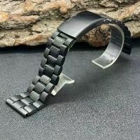 ราคา เหมาะสำหรับนาฬิกา CASIO แถบเหล็กสีดำ นกนางแอ่น Mido สร้อยข้อมือสแตนเลส 22 23mm (1731229301585052979)