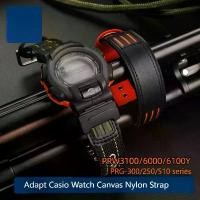 ราคา สายนาฬิกาไนลอน เหมาะสำหรับ Casio PRW-3100G-3/3000/PRW-6100/6000 (1732085166784874425)