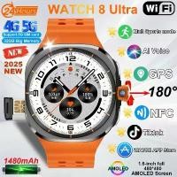 ราคา สมาร์ทวอทช์ U8 Ultra มาใหม่พร้อมคุณสมบัติการโทรวิดีโอ 4G/5G ซิมการ์ด GPS WIFI กล้องโรตารี่ การโทรทั่วโลก เข้ากันได้กับ Google แผนที่ (1731921954571060923)