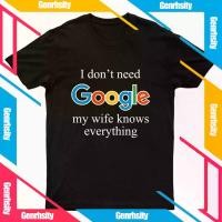 ราคา COD ก ไก่ เสื้อสกรีน I Don’t Need Google My Wife Knows Everything เสื้อยืดoversize เสื้อยืดผู้ชายเท่ๆ เสื้อยืดผู้หญิง (1729640405826112023)