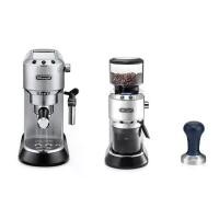 ราคา De'Longhi ชุดเครื่องชงกาแฟ Dedica เครื่องชงกาแฟเอสเพรสโซ EC685.M + KG521.M + แทมเปอร์ (1732089198188791008)